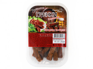 Рыцарское мясо конина: Сурские гренки Баварские колбаски (100 гр)