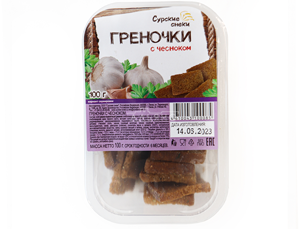 Сурские гренки с Чесноком (100 гр) в Балашихе