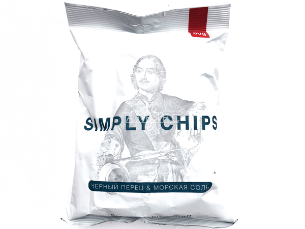 Картофельные чипсы "Simple chips" Морская соль и черный перец 80 гр. в Балашихе