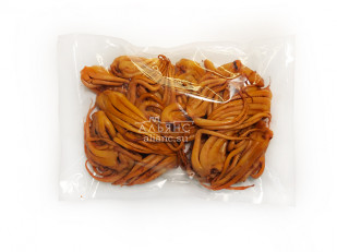 Кальмар палочки х/к: Кальмар щупальца (мелкие) холодного копчения